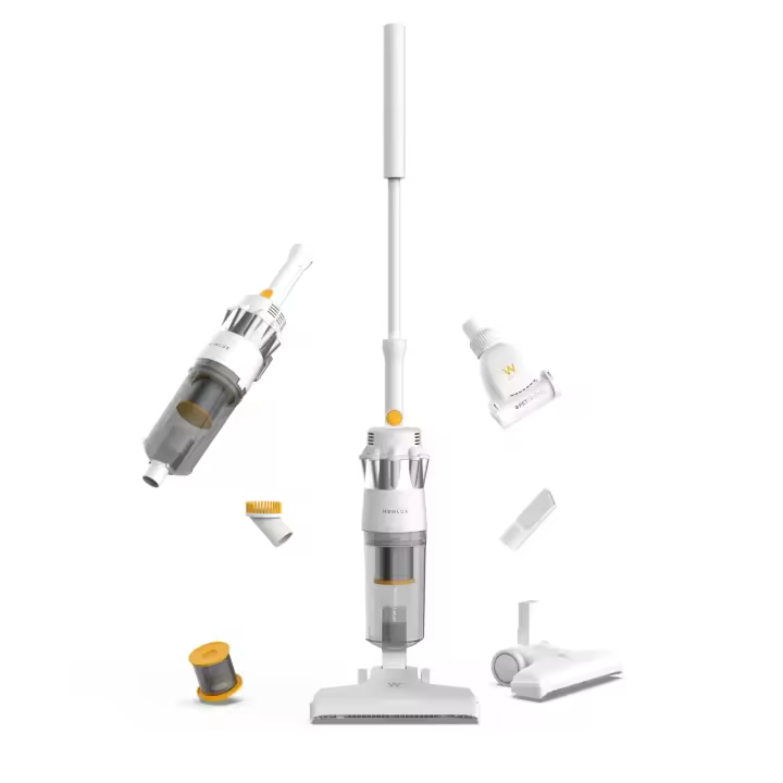 Newlux Aspirador Escoba InfinityPower V900 Petfriend  con Cable Vertical y de Mano, 800W, 2L, 16.5 Kpa y F.HEPA 5m de Acción (Accesorio Mascotas) - 1