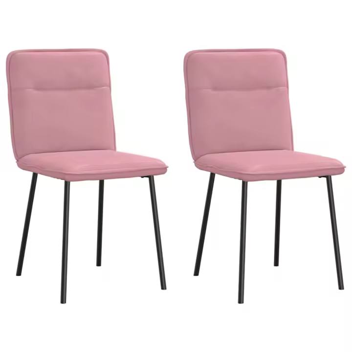 vidaXL Sillas de comedor 2 unidades terciopelo en color Gris oscuro/Verde claro/Azul y más | cómodas modernas ergonómicas para comedor cocina salón hogar - 1