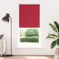 Estor Persiana Enrollable 120 x 230 cm en color Rojo/Blanco crudo/Café y más | protección solar decorativa para ventanas hogar oficina dormitorio fácil de instalar - details 0