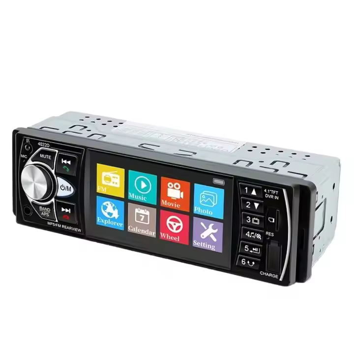 Autorradio Inalámbrico 4.1" 260K Colores - USB/SD, Cámara Trasera 8 Luces, Mandos en Volante, Sonido Estéreo HD - 1