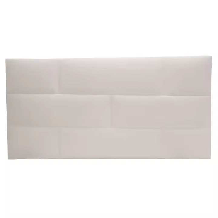 Cabecero tapizado Cube Mini Dormitorio Juvenil Ladrillo Color Blanco 106x54x3 cm - 1