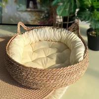(38cm * 13cm) Nido de paja para Gatos al por mayor para todas las instalaciones, NEST de Gato Nuevo extraíble y lavable de Trinquete, NEST de gato de trinquete para Gatos domésticos - details 3