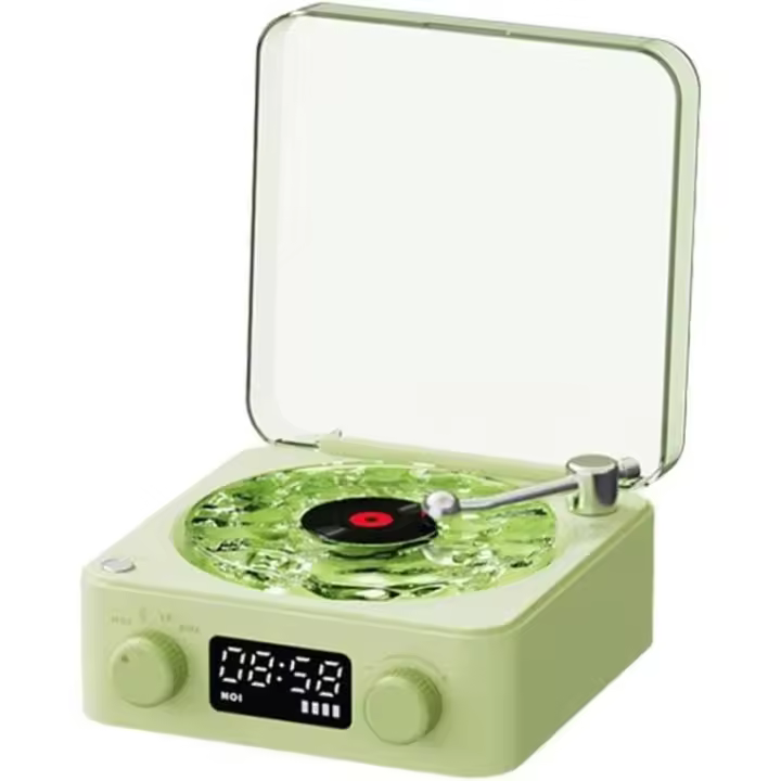 PORCHEDDU The Waves - Reproductor de Discos de Vinilo 2024 with Ondas y Altavoz Bluetooth - 1