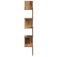 vidaXL Estante de esquina de pared ingeniería envejecida 20x20x127,5cm - details 2