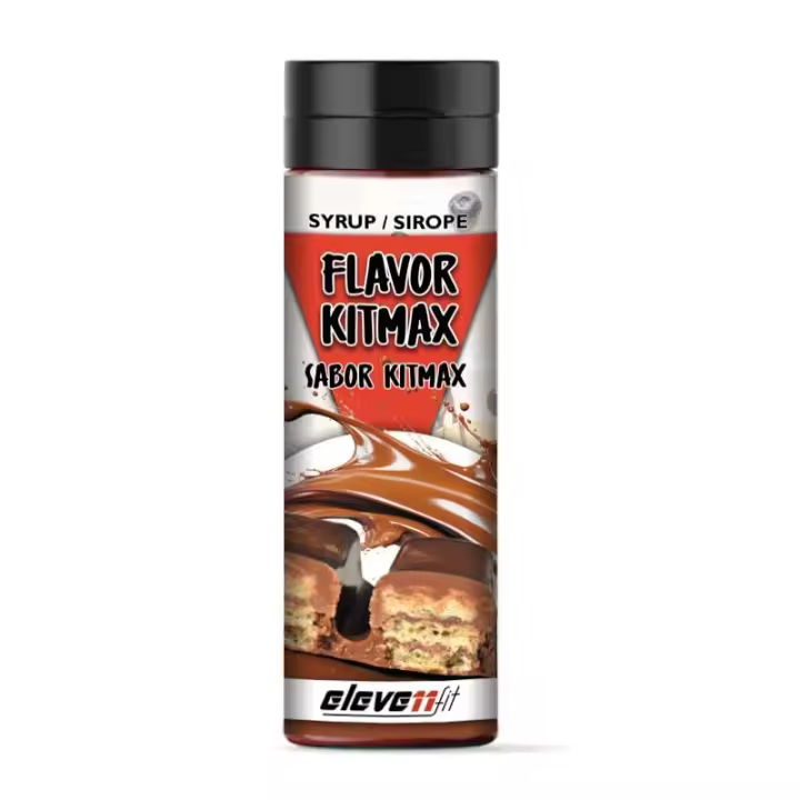Eleven Fit Sirope 330MLSin Azúcar / 0% Calorías, Libre de Grasas / Ideal para Postres Deliciosos y Saludables / Envase Antigoteo / Sabor Kit Max - 1
