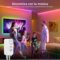 Tira De LED RGBIC Tuya Smart WIFI Flexible 12V IC Addressable WS2811 Para Alexa Google Control Por APP Luz Neón RGB Para El Hogar - details 9