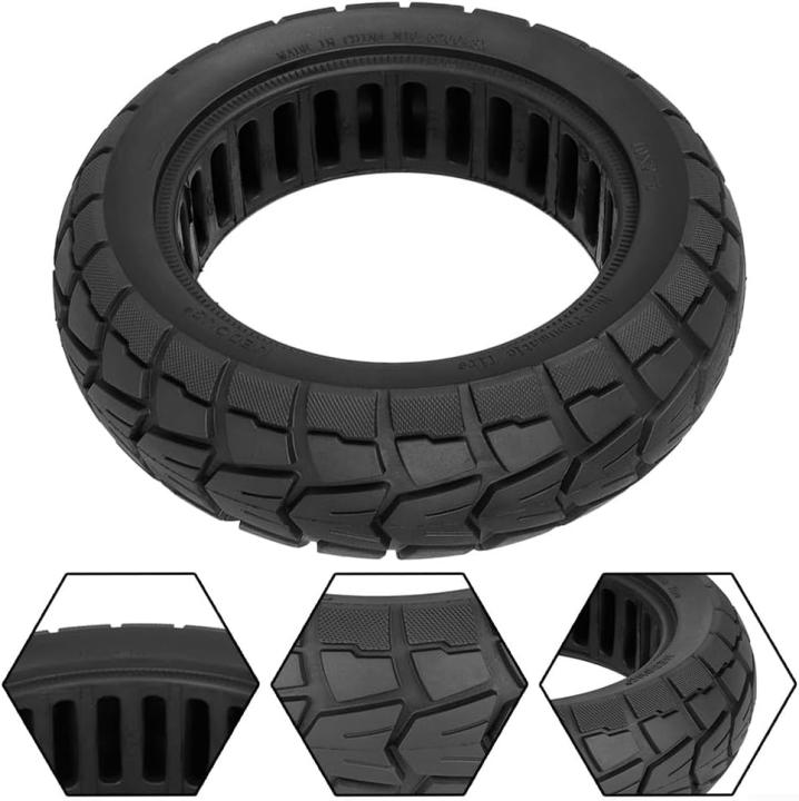 Ruedas Macizas 10 Pulgadas 10x 2,75-6,5, 70/65-6,5  para patinete eléctrico, neumático sólido todoterreno de 10 pulgadas  compatible con Patinete Eléctrico Hitway H5/HB24/Hiboy/Smartgyro Speedway/Speedway Pro/Rockway/Speedway 5/Crossover/Dualtron