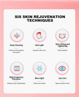 Masajeador facial recargable por USB para el cuidado de la piel - Dispositivo de masaje antienvejecimiento para ojos y cuello con 4 modos, sin perfume, instrumento de belleza portátil para mujeres - Ideal para regalar，san valentin regalos mujer - details 2