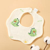 Babero Para Bebé De 6 Capas De Algodón Con Estampado De Pétalos Toalla De Crepe Para Recién Nacidos Y Niños Pequeños Suave Y Cómodo - details 5