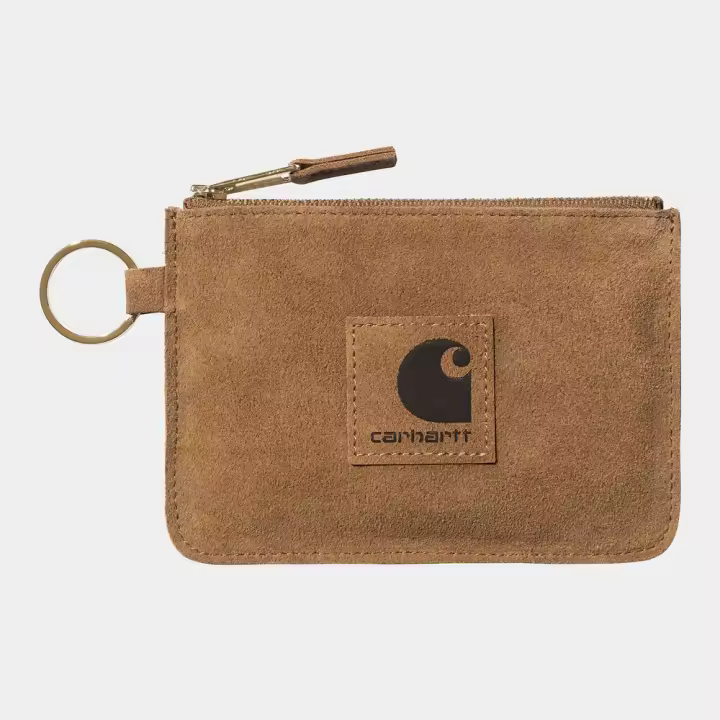 Cartera Marrón Carhartt Artificial Suede Zip Wallet Hamilton Brown - 1
