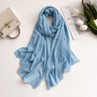 Pañuelo De Mujer IROJEFF De Seda Poliéster 2025 Hijab De Lino Premium Maxi Wrap Estilo Elegante Color Sólido Protección Solar - details 10