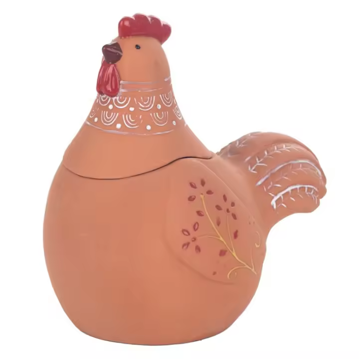 Signes Grimalt  By Sigris - Figura Gallina  Decoracion | Jarrones Y Portavelas Marrón - 20x14x19 cm 28825 - 1