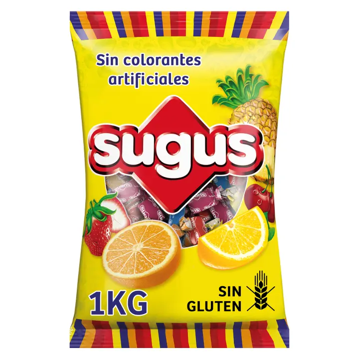 Sugus Caramelo Masticable a Base de Zumo de Frutas,  (1kg) - 1