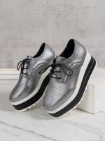 Zapatos De Plataforma Con Tacón Para Mujer Zapatos Casuales Con Cordones Altos Cómodos Y Transpirables Zapatillas Con Suela Gruesa Para Exterior - details 25