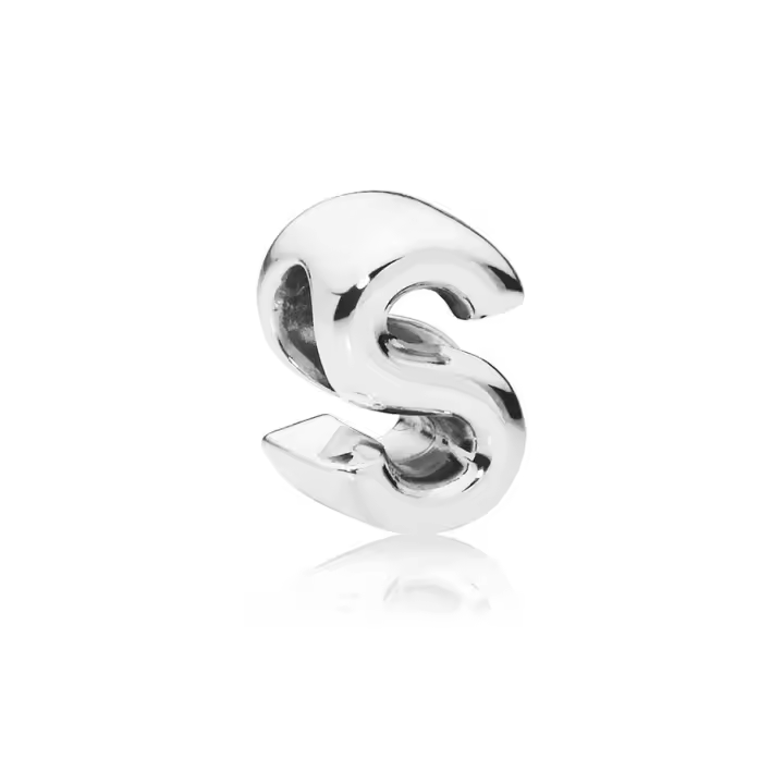 PANDORA Charm 797473 Letra S Plata Ley 925ML Mujer - Elegante y Personalizable - 1