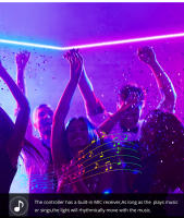 Tira De Luz LED RGB Decorativa 5M-20M Control Remoto Wifi App Voz Musica 12v 5050 18LEDs/m Juego Dormitorio Ambiente Para Tuya Alexa - details 10
