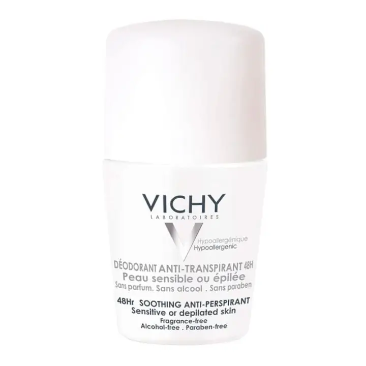 Vichy Deo Desodorante Anti-Transpirante Pieles Sensibles Roll-On 48 H - 50 gr - 1