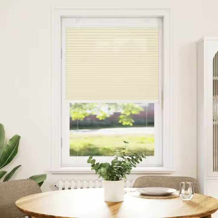 Estor Plisado crema 75x150 cm Tela Ancho 74,4 cm Poliéster - 1