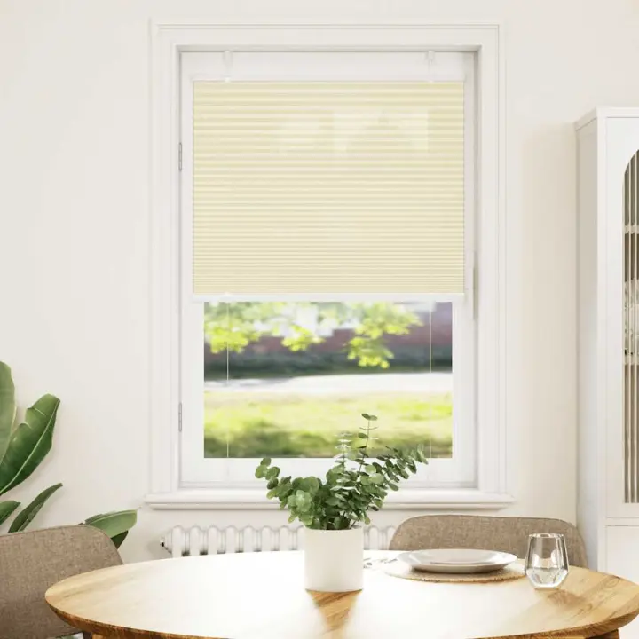 Estor Plisado crema 75x150 cm Tela Ancho 74,4 cm Poliéster - 1