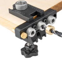 Kit De Juego De Precisión Para Taladro De Agujeros De Madera 3 En 1 Guía Para Taladro De Camas De Juego Herramienta De Carpintería Para Trabajos DIY - details 0