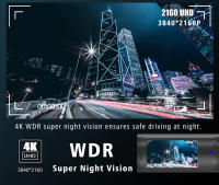 Cámara De Coche 4K 2160P Mini DVR Con Doble Lente Soporte WIFI GPS Registros De Video Negro Bocina Visión Nocturna Dashcam - details 5