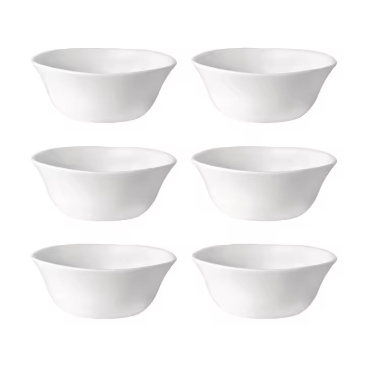 BORMIOLI ROCCO PARMA 6 Lavafrutas Opal 12CM Blanco Brillo Fabricado en España Reciclable - 1