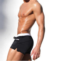Pantalones De Baño Para Hombre Con Bolsillo Cremallera Y Secado Rápido Transpirables Traje De Baño Corto De Natación De Verano Con Encaje Interior - details 3