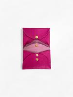 Cartera pequeña,Monedero,Tarjetero de cuero ,billetera elegante Para Mujer,Cuero Granulado ,Piel auténtico-,Ligera y Práctica,Varios Colores,regalo para mujer,hecho en Italia - details 8