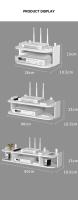 Estante Flotante Inalámbrico Con Enchufe Y Router Para Cableado Oculto Soporte De Pared Para TV Y Estuche De Alta Velocidad Organizador De Almacenamiento - details 7