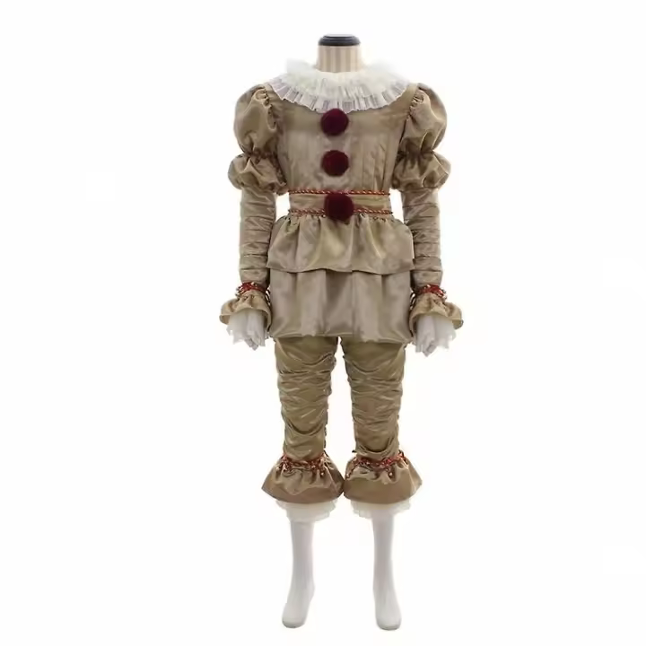 Película Joker Pennywise Cosplay Cos máscara Stephen King It capítulo Horror payaso fiesta de Halloween Disfraces Prop - 1
