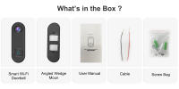 Cámara De Puerta Con Visión Nocturna TUYA Video Doorbell 1080P WiFi Inalámbrica Seguridad Inteligente Alexa Google IR Visión Nocturna AC DC - details 23