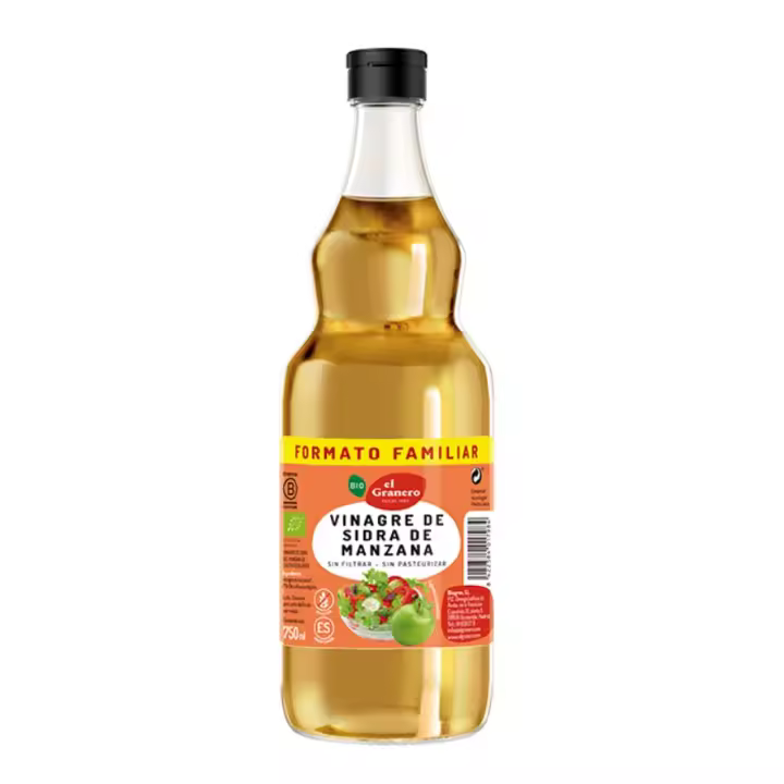 Vinagre de Manzana Sin Filtrar 750ml Granero Integral - 1