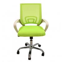Sillón de oficina FISS NEW (M), blanco, gas, basculante, malla y tejido verde. -Sillón de oficina, moderno -Armazón de polipropileno con acabado blanco -Basculante con regulación de intensidad. -Regulación de altura mediante pistón de gas cromado. - details 1