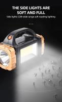 Linterna Solar LED Potente Portátil Con Luz De Trabajo COB Recargable USB 4 Modos De Iluminación Torcha Solar Para Exteriores - details 4