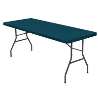 Mantel De Spandex Elástico 1 Pc 4/6/8ft Cubierta De Mesa Rectangular Lavable Y Resistente a Arrugas Para Patio Moderno - details 14