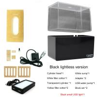 Acuario De Mesa 1.5L Mini Para Betta Peces Con Filtro Y Bomba De Aire USB Luz LED Decoración Marina Sin Contener Químicos Originales En China - details 3