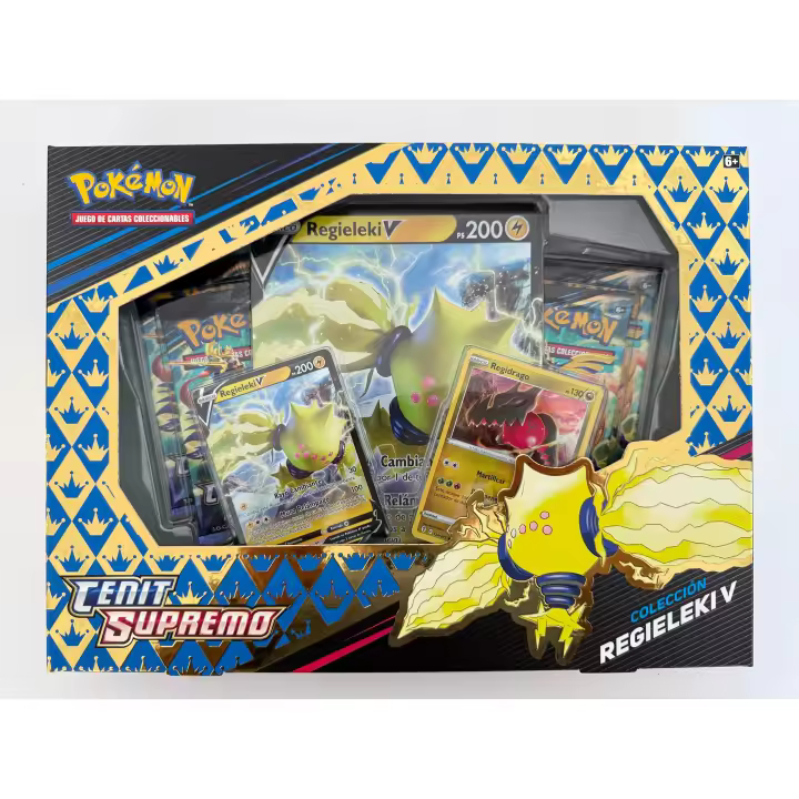 POKEMON BOX REGIELEKI V12.5 CENIT COLECCIÓN REGIELEKI V JCC POKEMON ESPAÑOL JUEGO DE CARTAS COLECCIONABLES - 1
