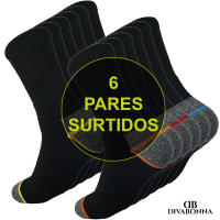 DEBEKOR Calcetines Trabajo Hombre  Térmicos Algodón Reforzados 6 Pares - details 2