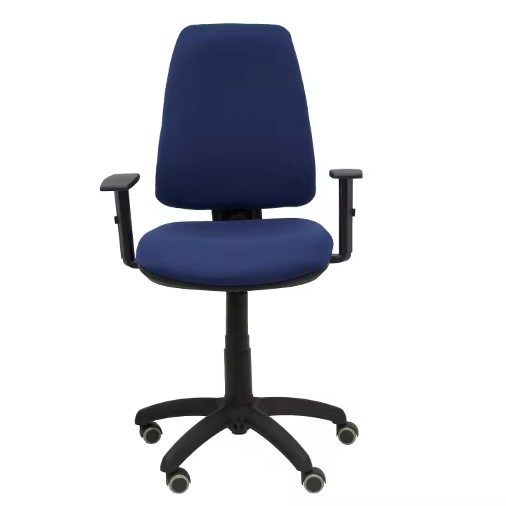 Silla de Oficina Ergonómica Piqueras Y Crespo Elche CP Bali Azul Marino con Brazos Regulables y Ruedas de Parqué - 1