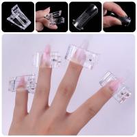 10 Pcs Extensiones De Uñas De Gel Polímero LED Clip De Construcción Para Manicura Herramienta De Arte De Uñas Clips De Tiras De Uñas - details 3