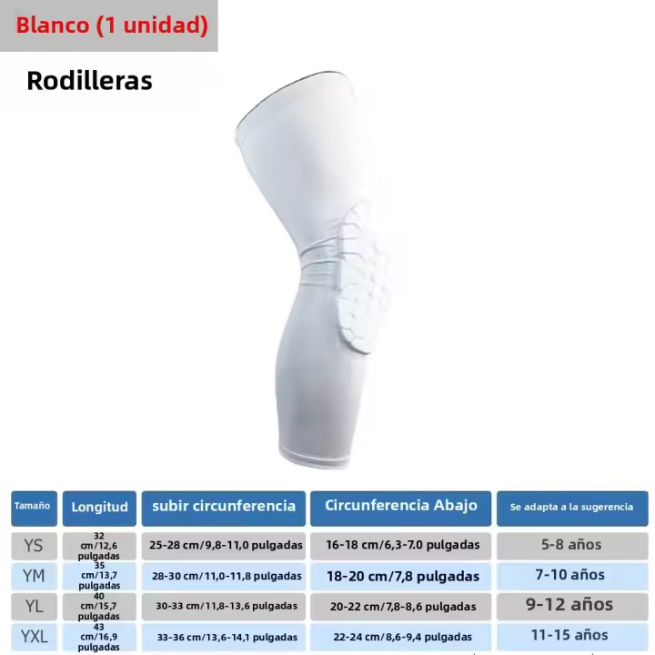 Protector De Rodilla Compresión En Forma De Hongo Para Deportes En Niños Y Adolescentes Equipamiento Protector Para Baloncesto Fútbol Voleibol Ciclismo - 1