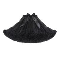 Falda De Tule Pleatada Para Mujer 3 Capas Color Blanco Negro Rosa Rojo Falda Puffy Para Fiesta Cosplay Skirt - details 2