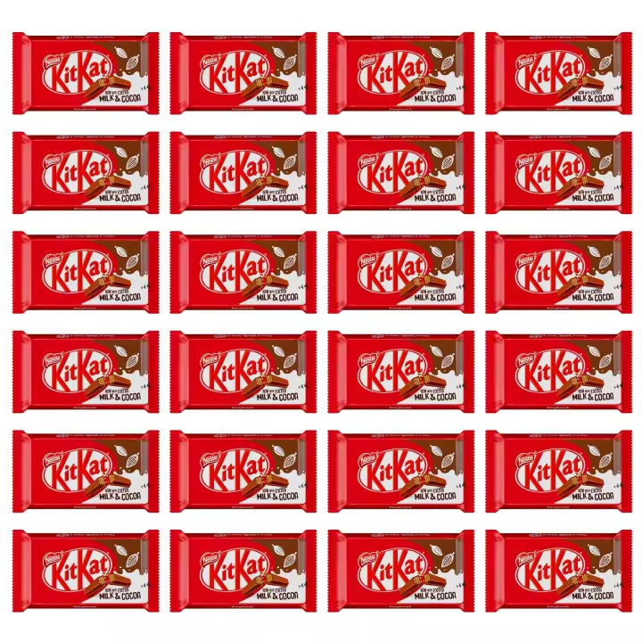 kitkat. Pack de 24 KitKat. Barritas de Galleta recubierta de chocolate con leche Nestle Kitkat. (24) - 1