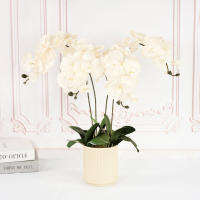 1pc Arco De Mariposa De Seda Con 9 Cabezas Orquídea Falsa 69/100CM Para Decoración De Hogar Y Bodas Flores Artificiales Para Decoración Interior - details 9