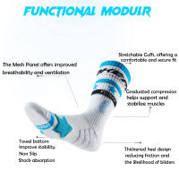 Calcetines De Deporte Profesional Antideslizantes Compresión Para Hombres Y Mujeres Altura Alta Absorción De Mostrador Para Baloncesto - details 0