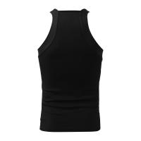 Nueva Moda Camiseta Deportiva Para Hombre Color Sólido Cuello Redondo Sin Mangas Para Gimnasio Ropa De Calle Casual Chaleco Fiesta Tallas S-5XL - details 6