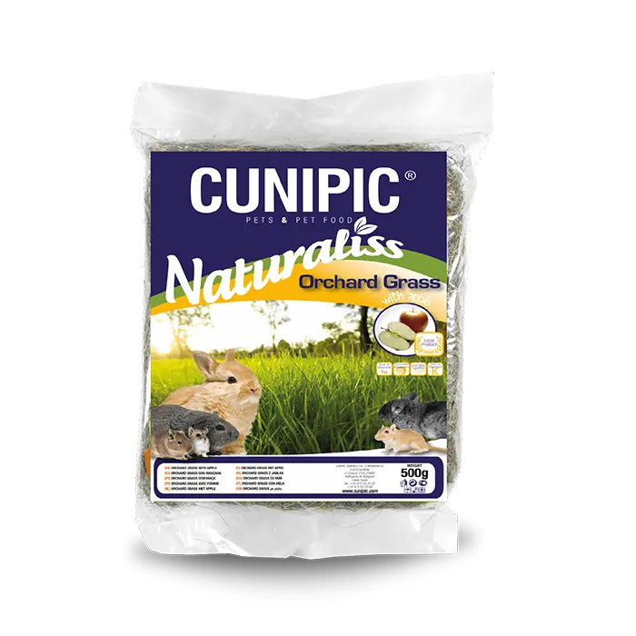Cunipic Naturaliss heno orchard grass con manzana 500 gr - 1