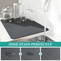 Alfombra De Cocina Grande Absorbente Y Antideslizante Para Café Matriz De Drenaje Rápido Y Ecológica Para Baño Y Mesa - details 4