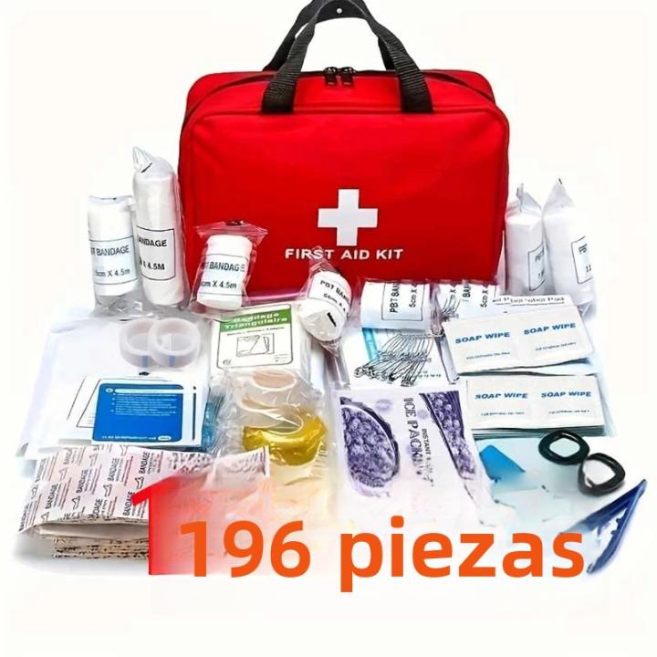 KIT PRIMEROS AUXILIOS 196 PIEZAS