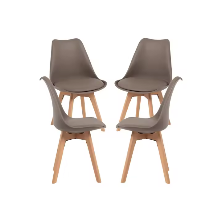 Pack 4 Sillas Synk Basic - Taupe - 1